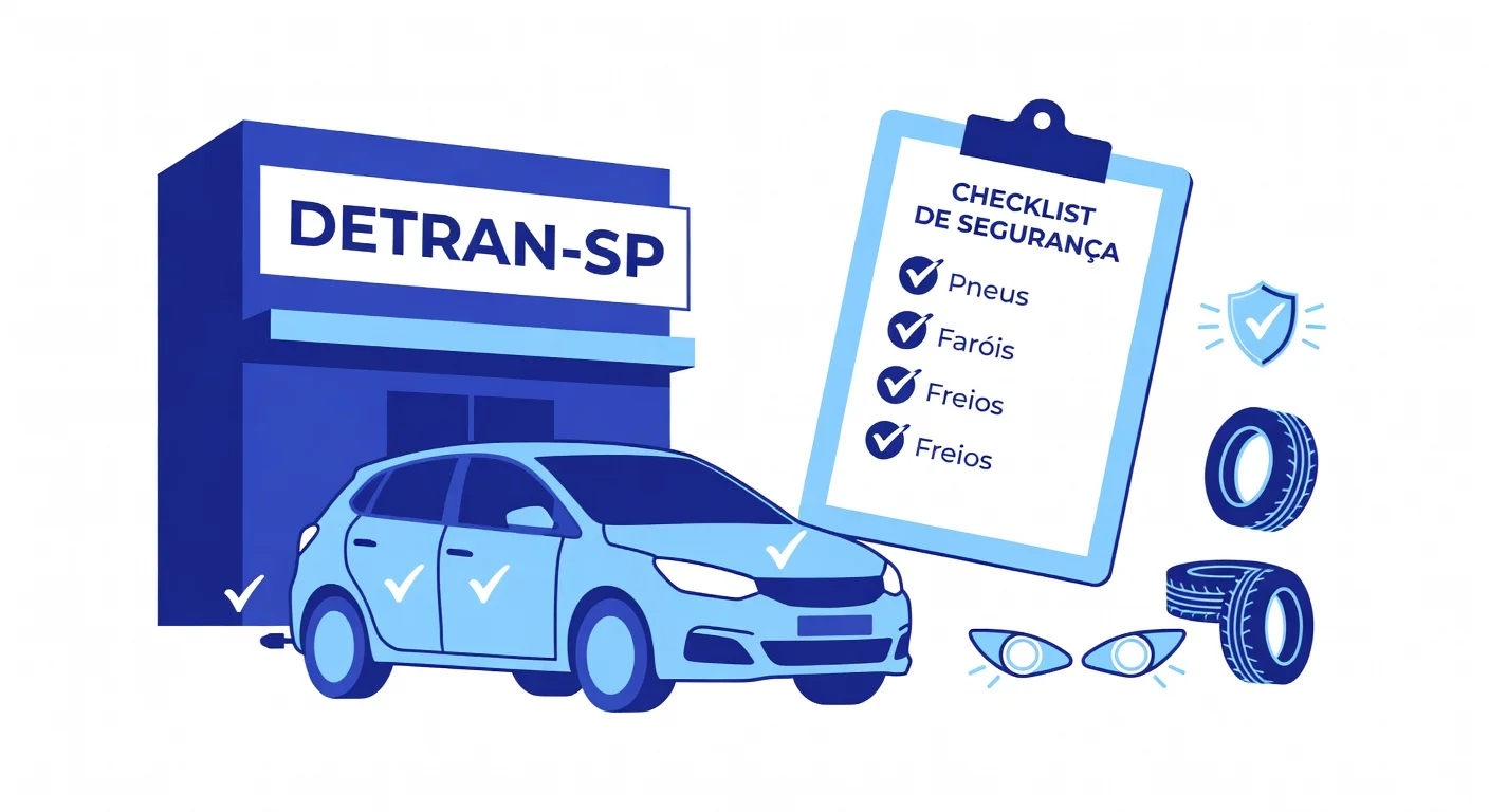 Checklist Vistoria Detran SP: Tudo que Você Precisa Levar em 2026