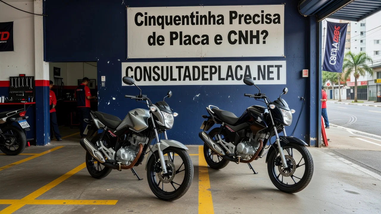 Cinquentinha Precisa de Placa e CNH?