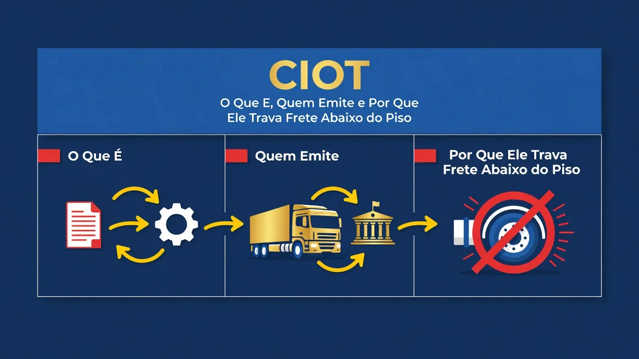 CIOT: O Que E, Quem Emite e Por Que Ele Trava Frete Abaixo do Piso