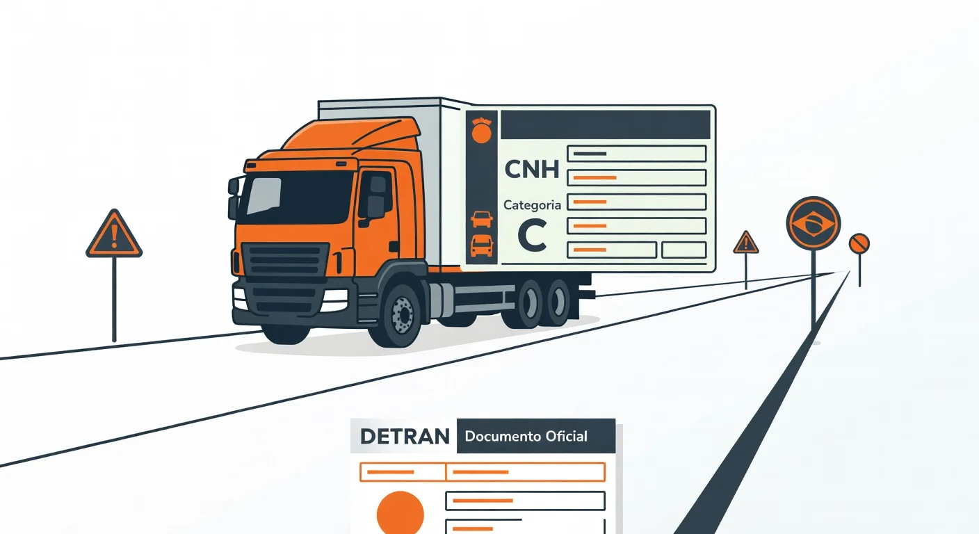 CNH Categoria C 2026: o que é, veículos e como tirar a habilitação