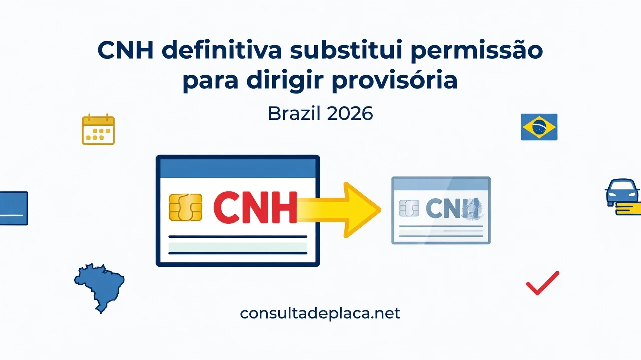 CNH Definitiva 2026: como trocar a provisória e emitir