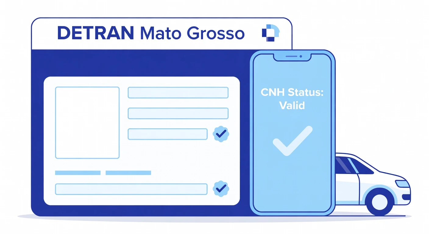 Consulta CNH Detran MT: Situação, Pontos e Renovação em Mato Grosso