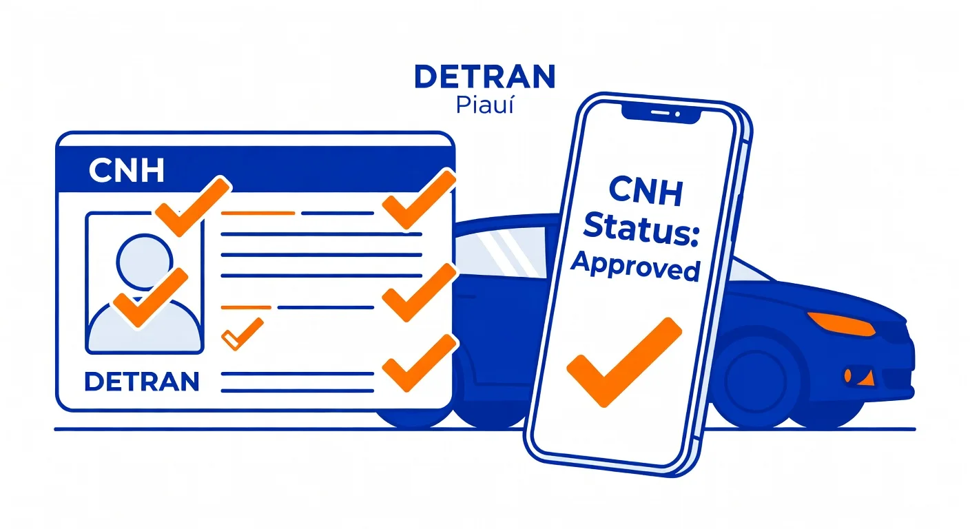 Consulta CNH Detran PI: Situação, Pontos e Renovação em Piauí