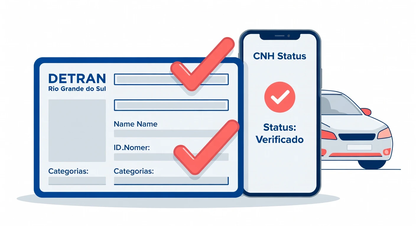 Consulta CNH Detran RS: Situação, Pontos e Renovação em Rio Grande do Sul