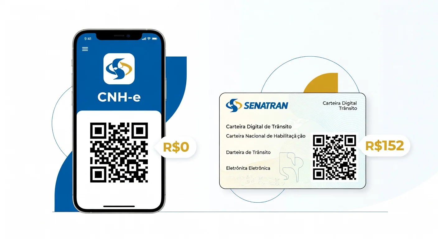 CNH Digital gratuita ou física paga 2026: qual escolher