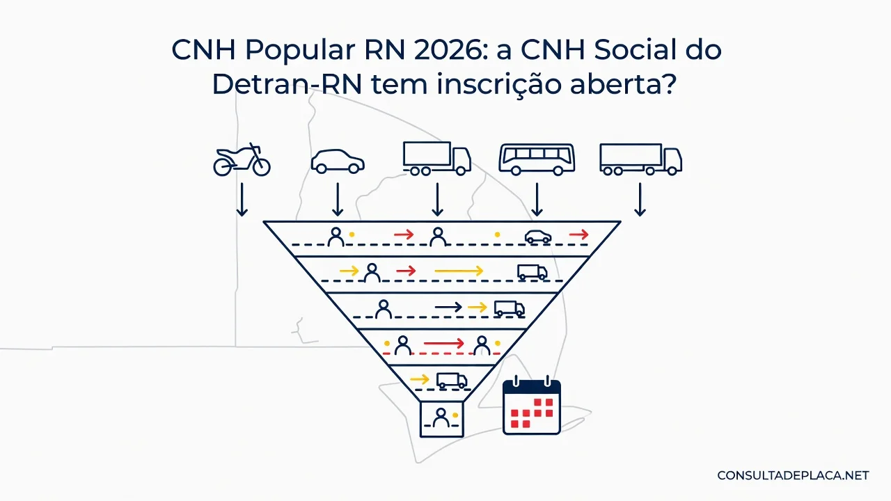 CNH Popular RN 2026: a CNH Social do Detran-RN tem inscrição aberta?