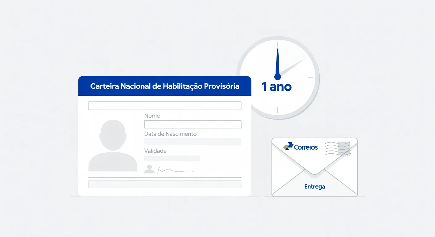 CNH provisória 2026: validade, como usar e quando vira definitiva