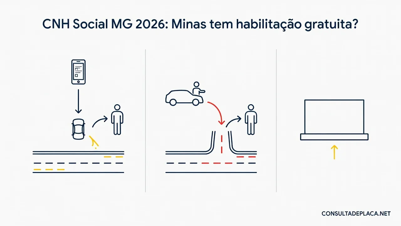 CNH Social MG 2026: Minas tem habilitação gratuita?