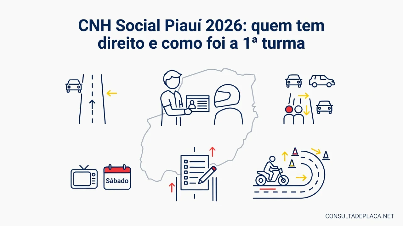 CNH Social Piauí 2026: quem tem direito e como foi a 1ª turma