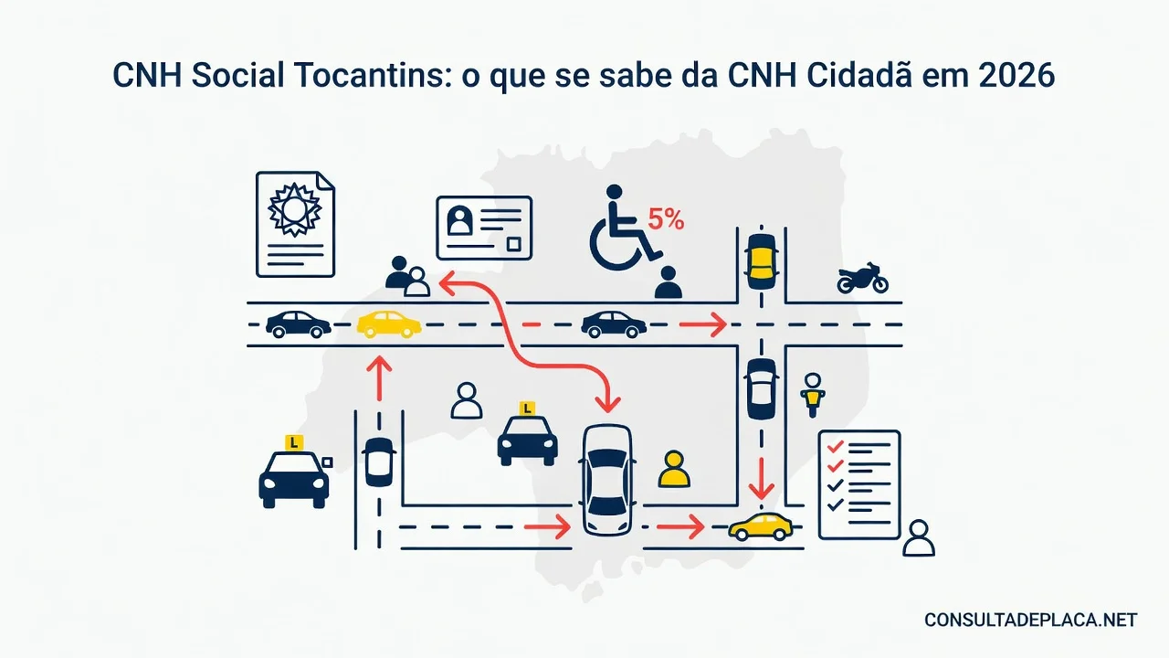 CNH Social Tocantins: o que se sabe da CNH Cidadã em 2026