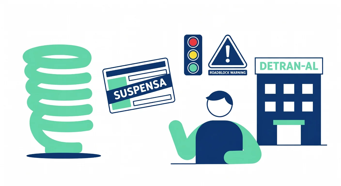 CNH Suspensa por Pontos AL: Como Recuperar em 2026