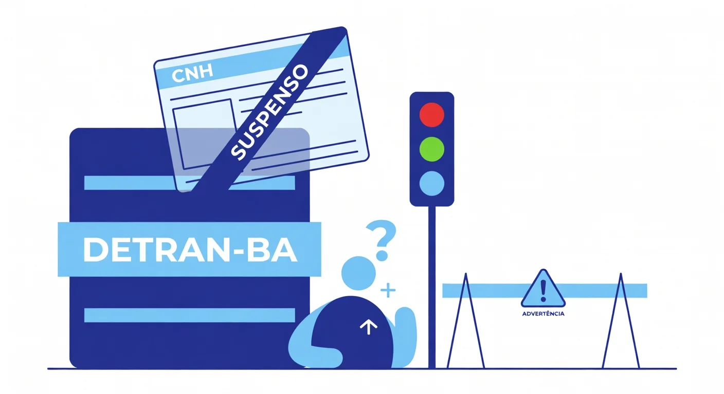 CNH Suspensa por Pontos BA: Como Recuperar em 2026