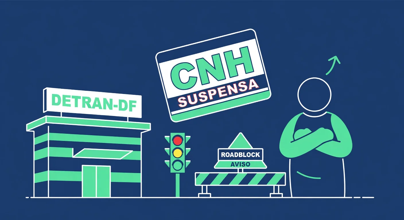 CNH Suspensa por Pontos DF: Como Recuperar em 2026