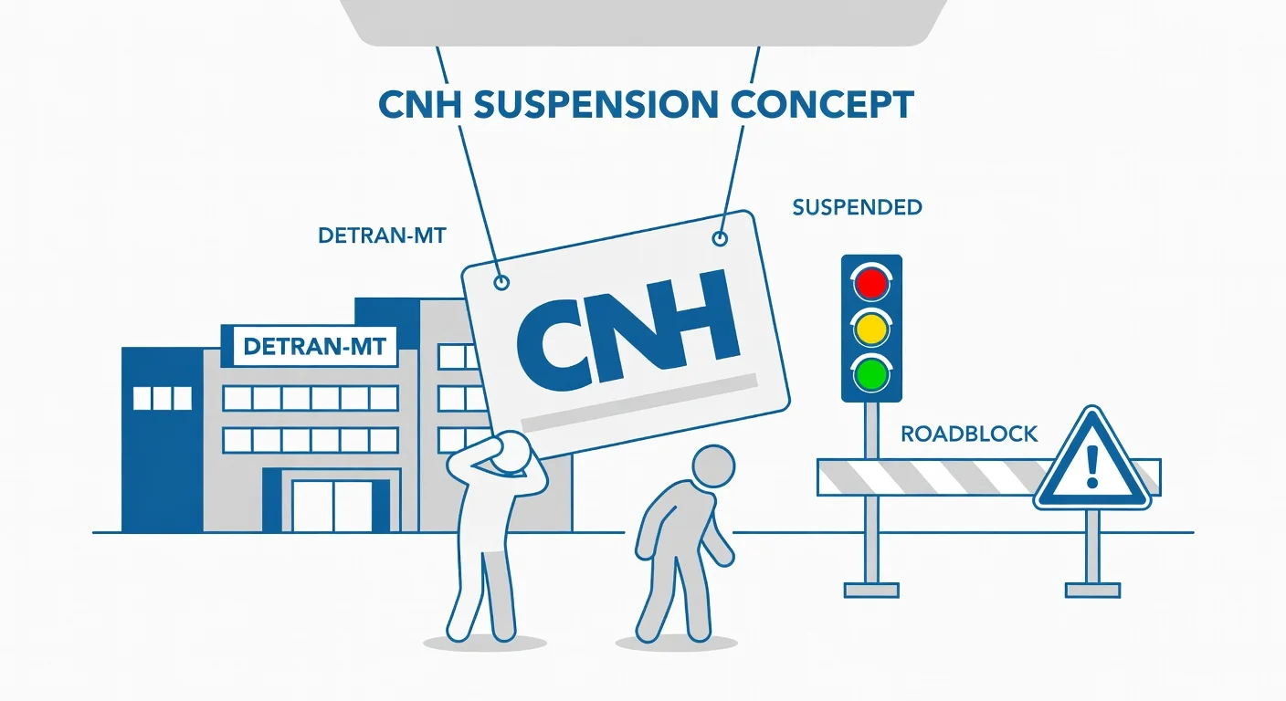 CNH Suspensa por Pontos MT: Como Recuperar em 2026