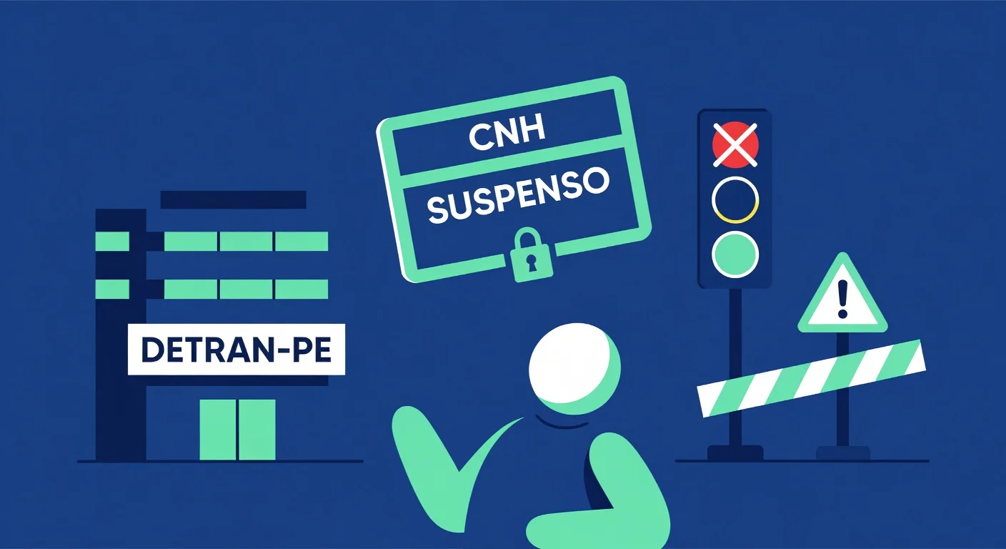 CNH Suspensa por Pontos PE: Como Recuperar em 2026