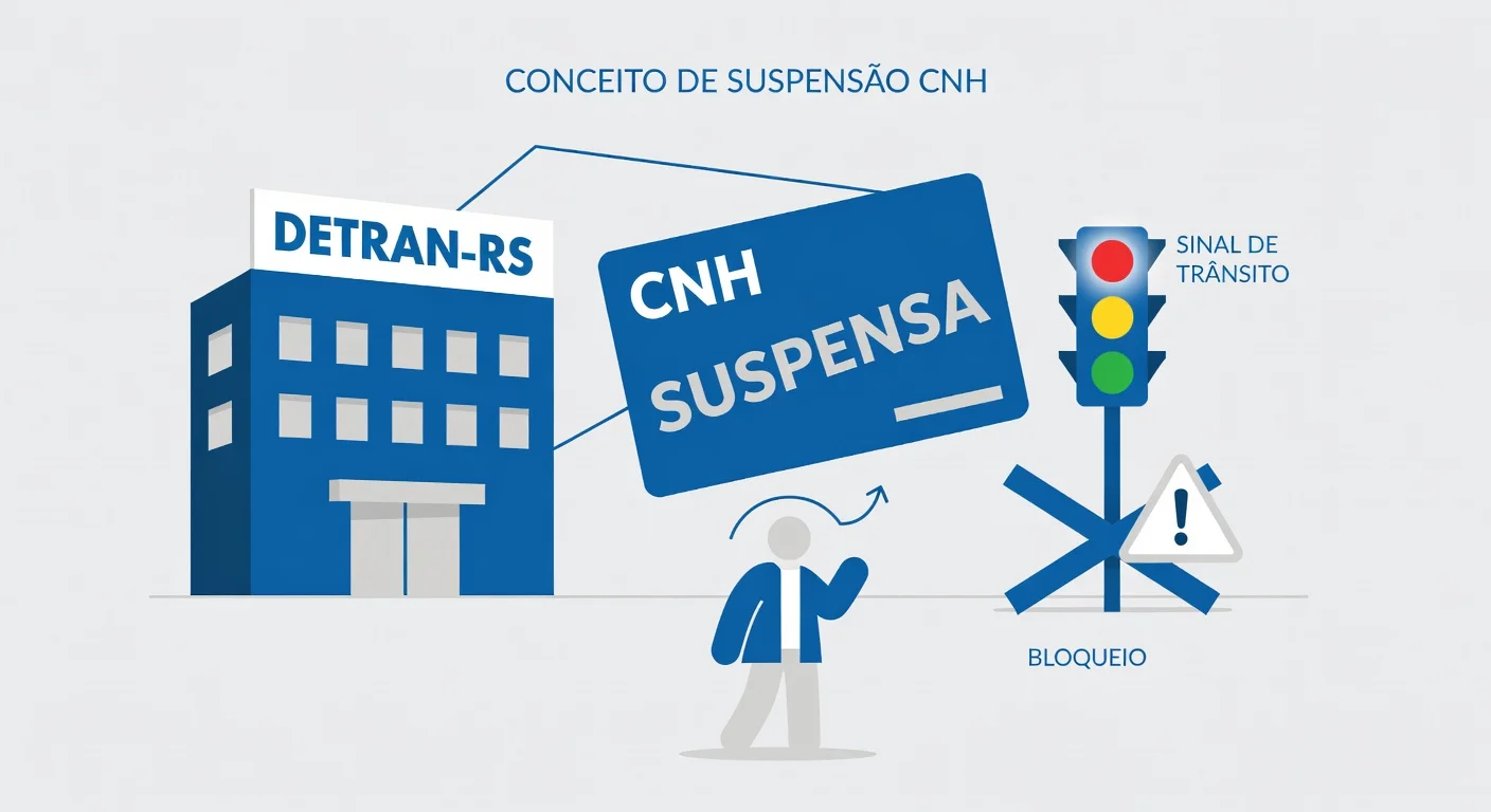 CNH Suspensa por Pontos RS: Como Recuperar em 2026
