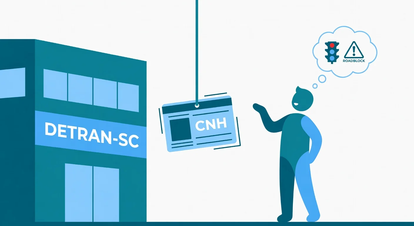 CNH Suspensa por Pontos SC: Como Recuperar em 2026