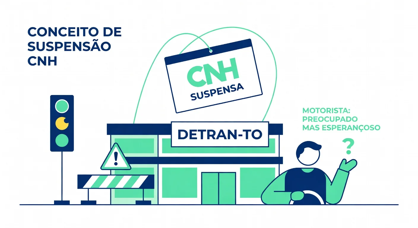 CNH Suspensa por Pontos TO: Como Recuperar em 2026