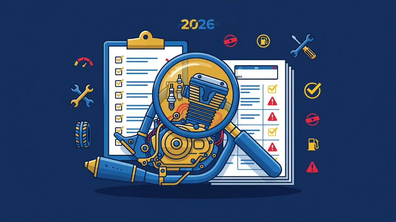 Como Escolher Moto Usada: Checklist de Inspecao 2026