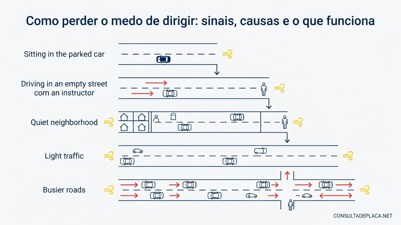 Como perder o medo de dirigir: sinais, causas e o que funciona