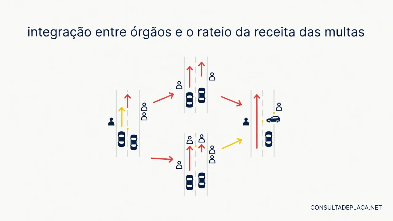 Artigo 320-A do CTB: integracao entre orgaos e o rateio da receita das multas
