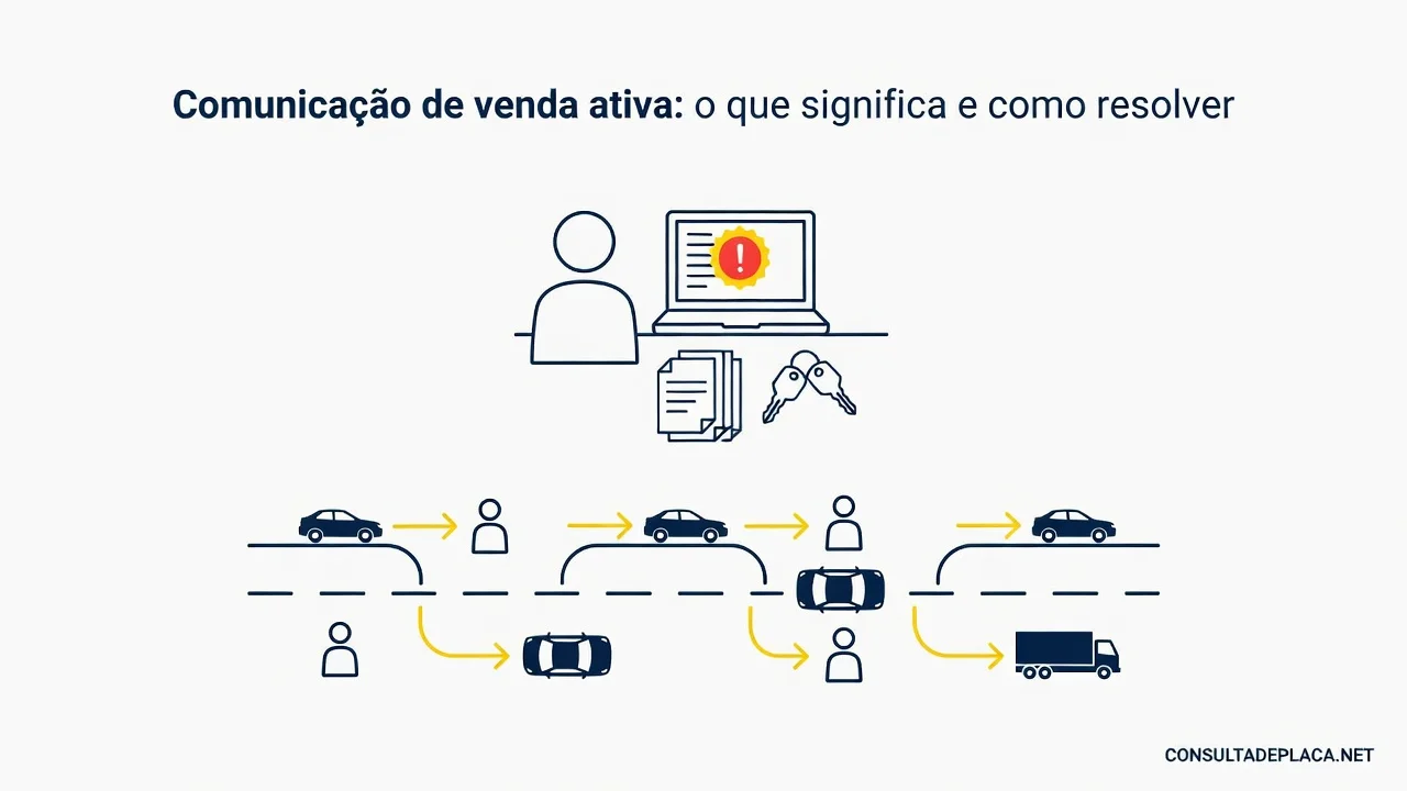 Comunicação de venda ativa: o que significa e como resolver