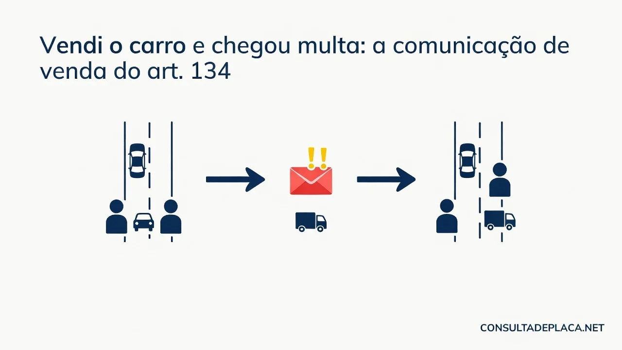Vendi o carro e chegou multa: a comunicação de venda do art. 134 do CTB