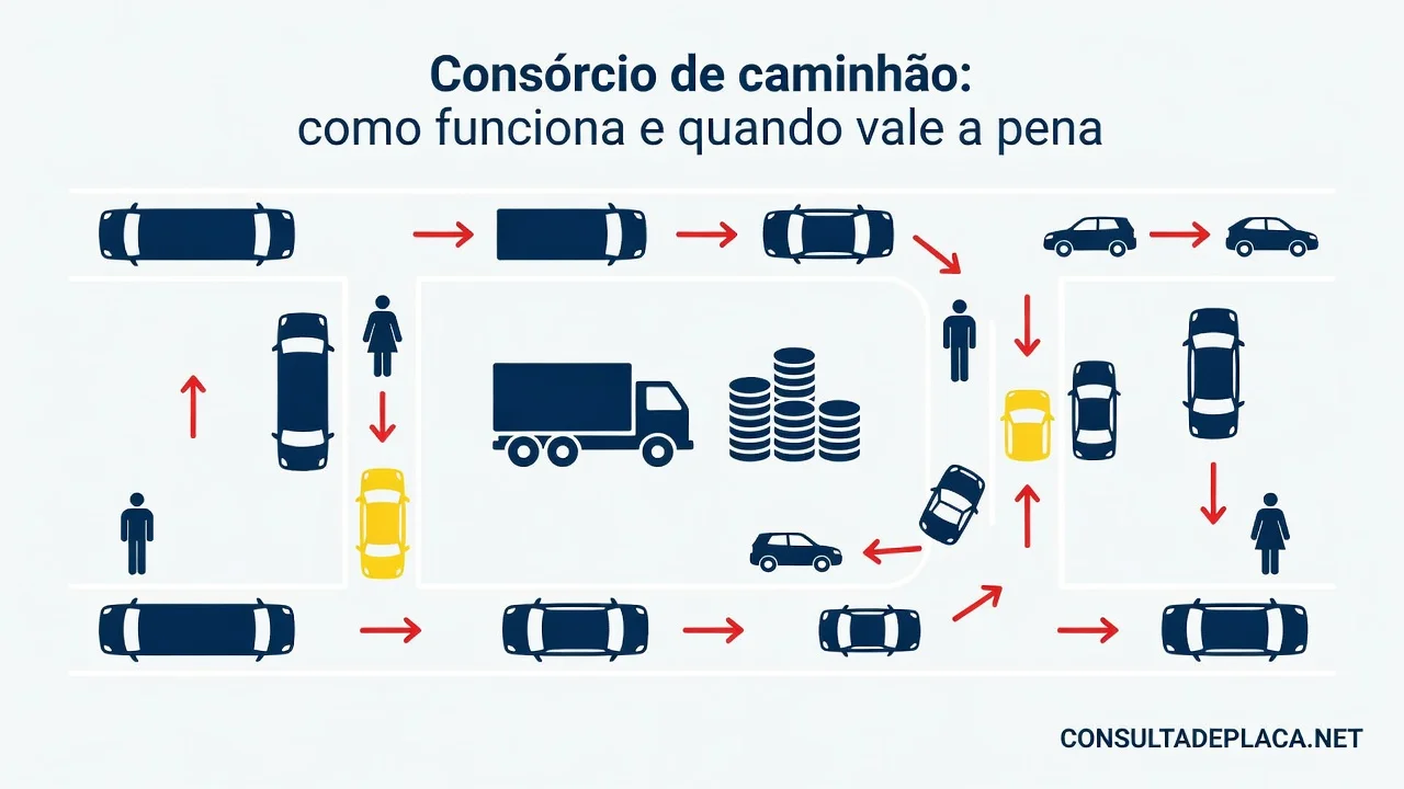 Consórcio de caminhão: como funciona e quando vale a pena