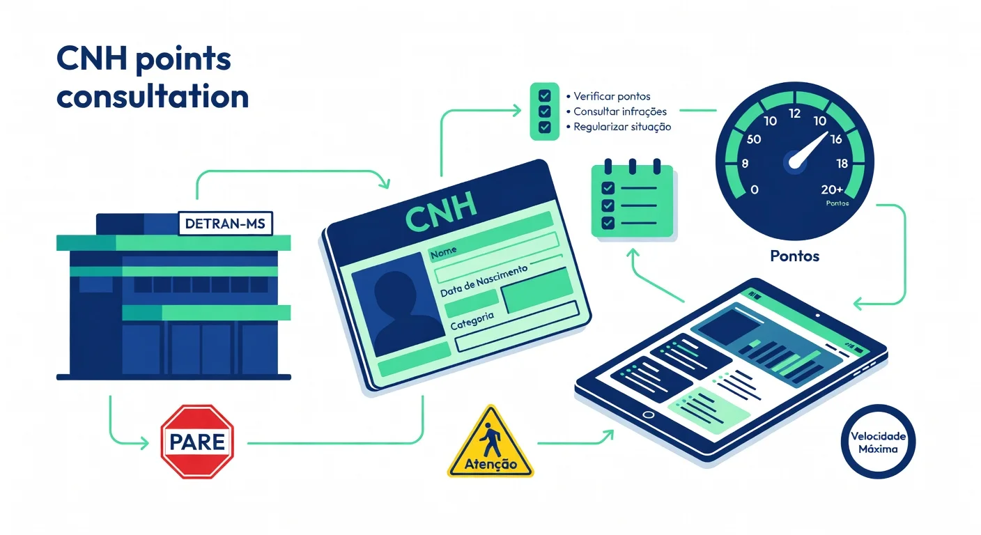 Consulta Pontos CNH MS: Como Verificar sua Situação em 2026