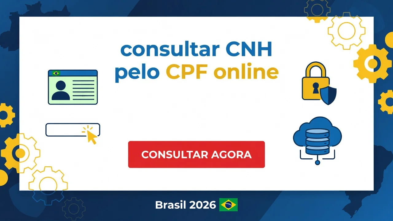Consultar CNH pelo CPF em 2026: passo a passo grátis