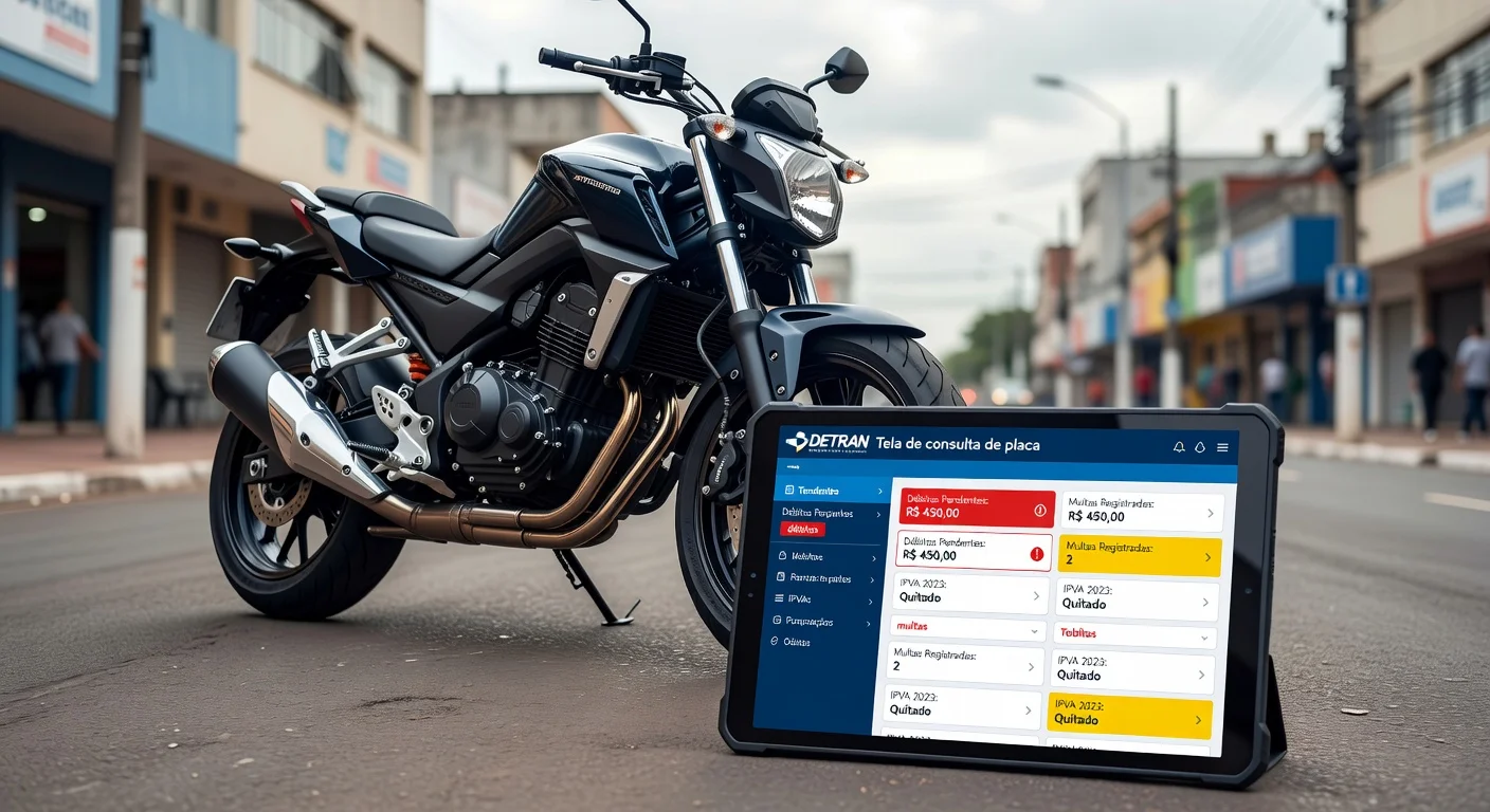 Consultar Placa de Moto no DETRAN Minas Gerais 2026: Débitos, Multas e IPVA