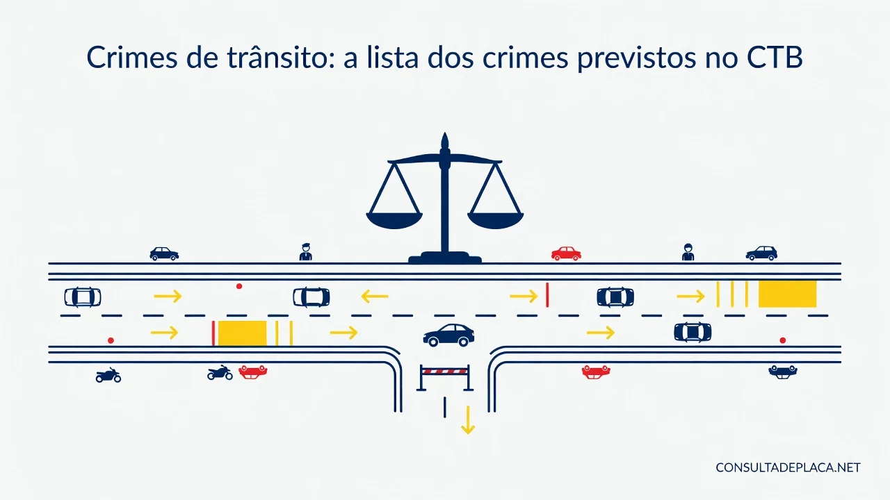 Crimes de trânsito: a lista dos crimes previstos no CTB