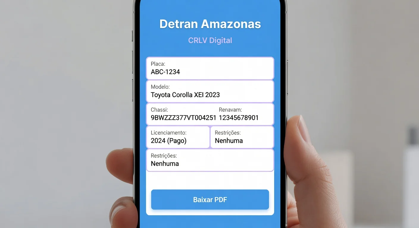 CRLV Digital AM: Como Emitir pelo App Detran em 2026