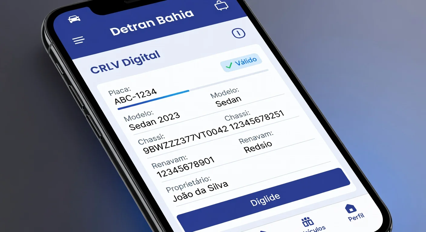 CRLV Digital BA: Como Emitir pelo App Detran em 2026