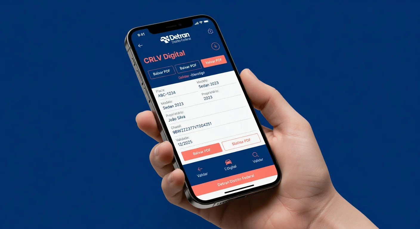 CRLV Digital DF: Como Emitir pelo App Detran em 2026