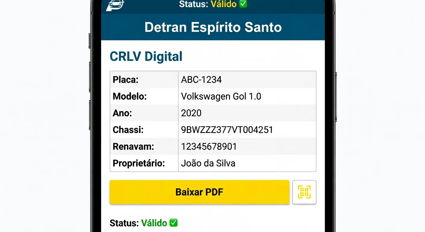 CRLV Digital ES: Como Emitir pelo App Detran em 2026