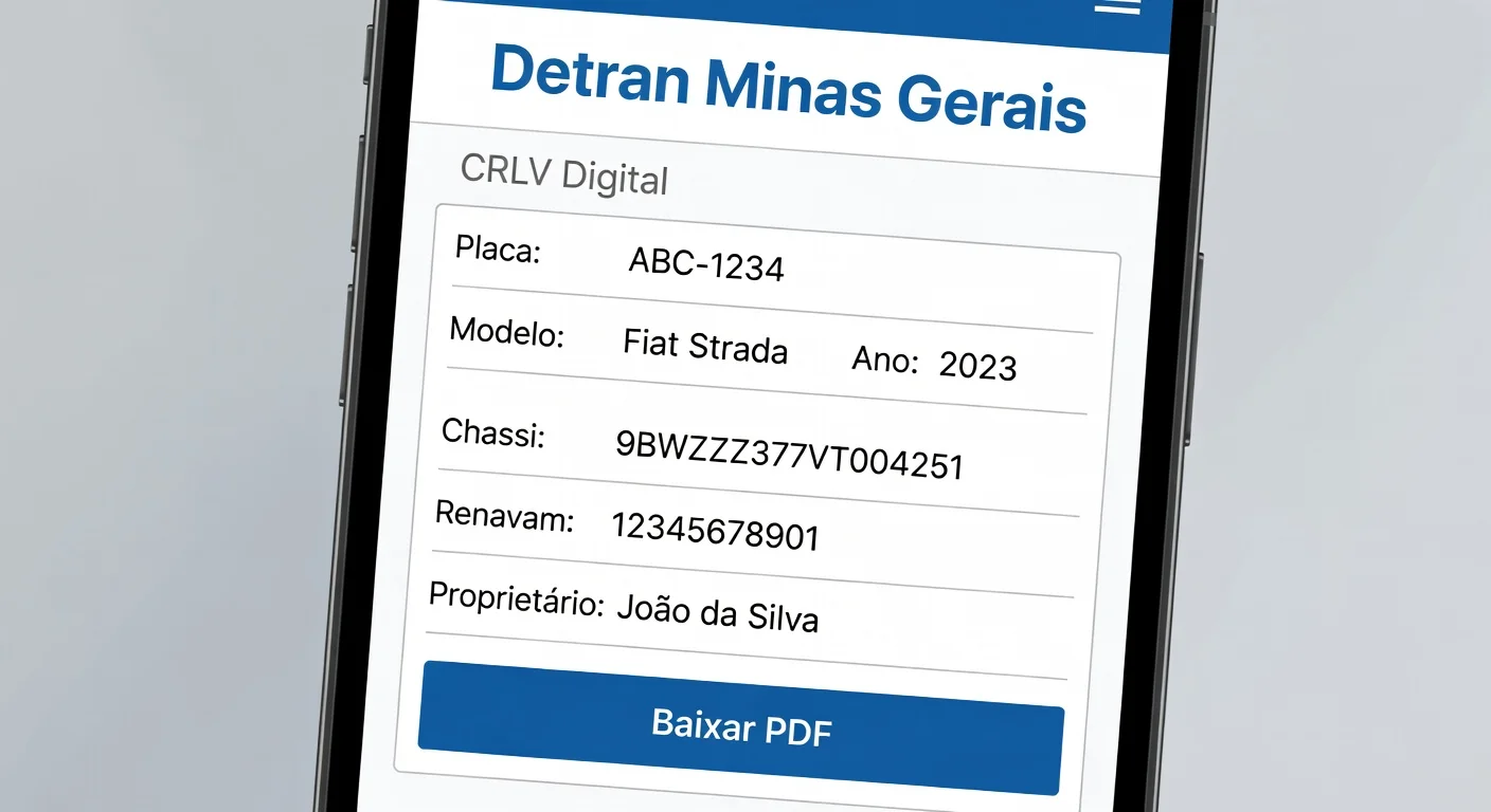 CRLV Digital MG: Como Emitir pelo App Detran em 2026