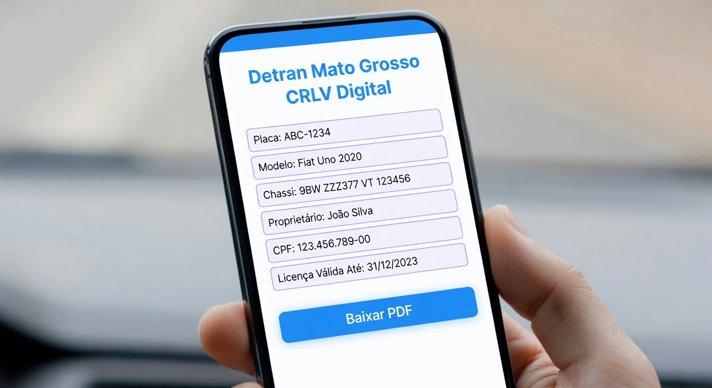 CRLV Digital MT: Como Emitir pelo App Detran em 2026