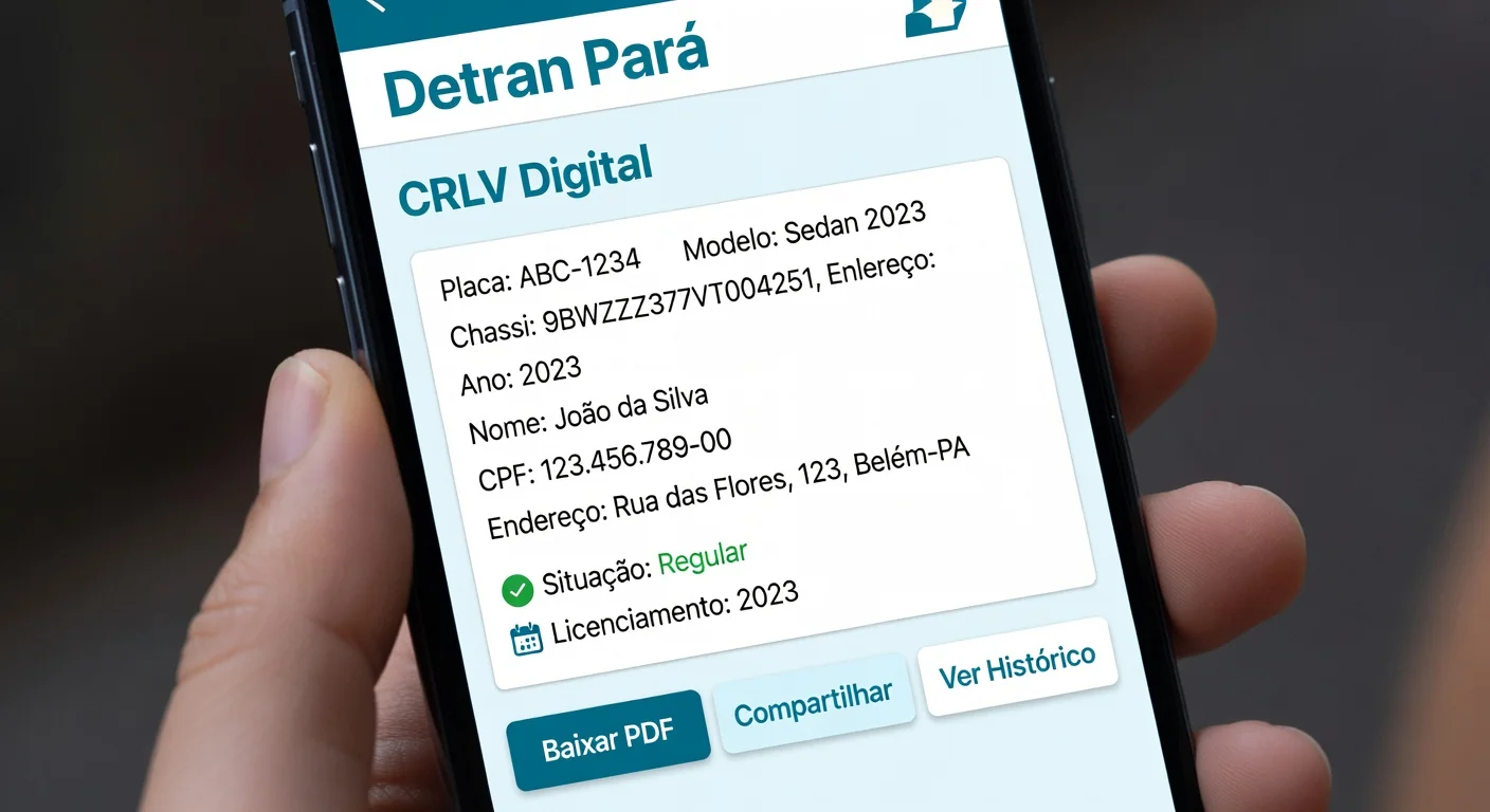 CRLV Digital PA: Como Emitir pelo App Detran em 2026