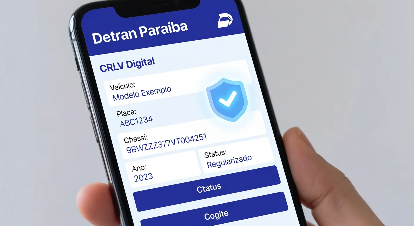 CRLV Digital PB: Como Emitir pelo App Detran em 2026