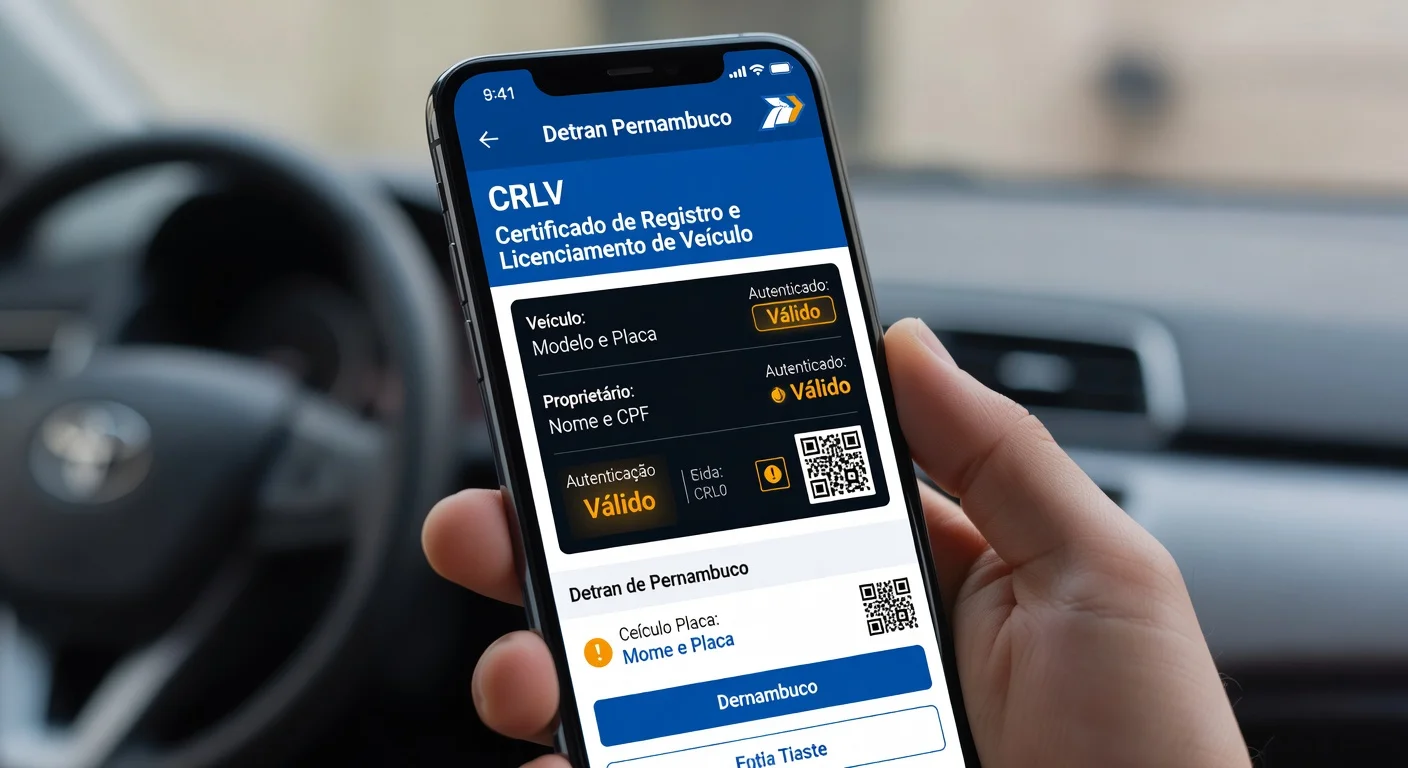 CRLV Digital PE: Como Emitir pelo App Detran em 2026