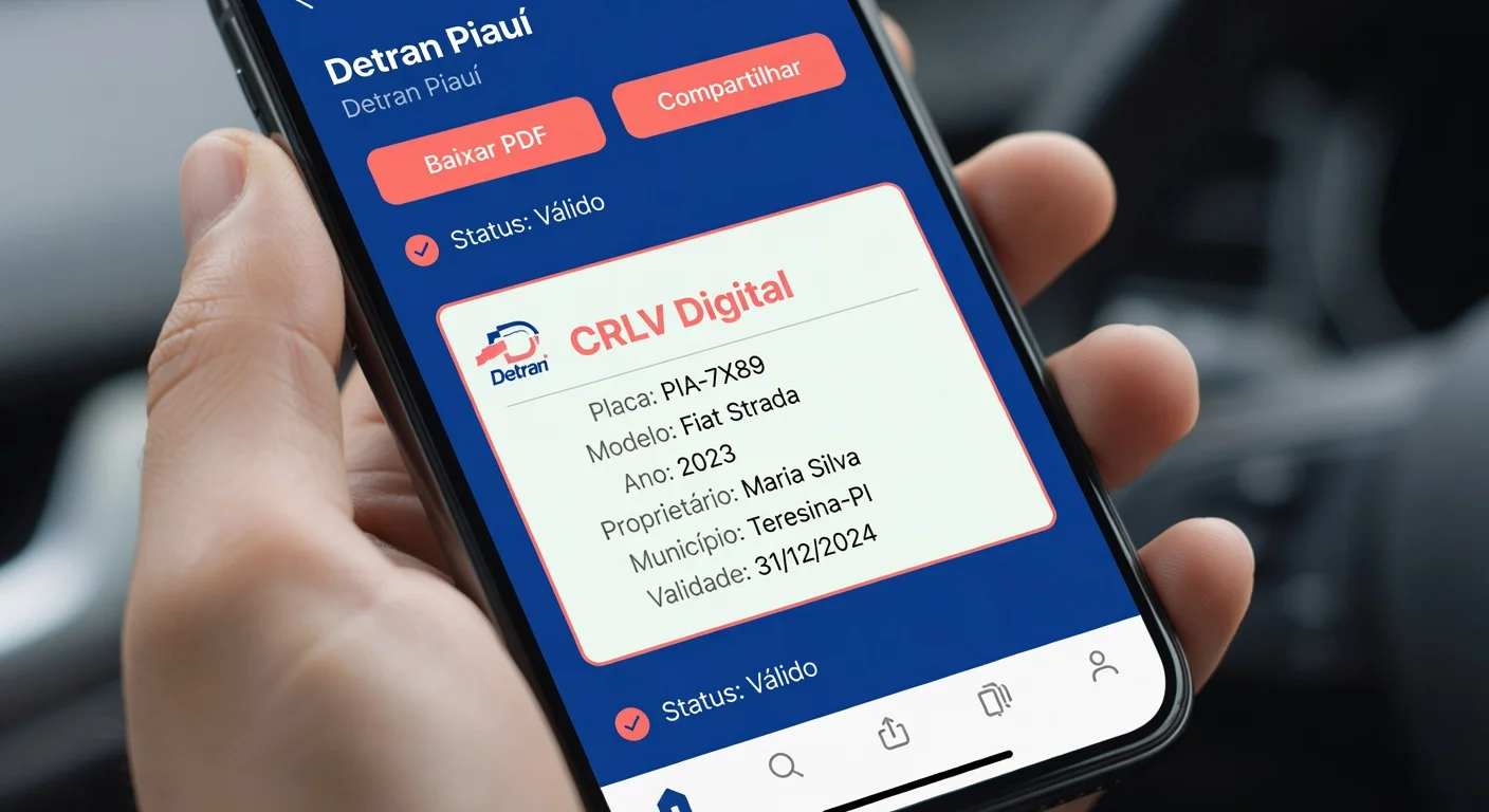CRLV Digital PI: Como Emitir pelo App Detran em 2026