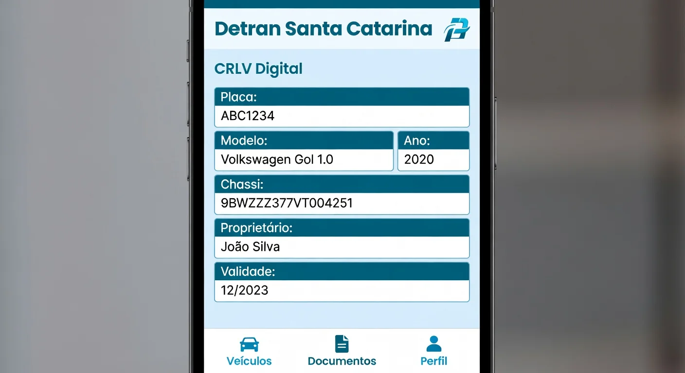 CRLV Digital SC: Como Emitir pelo App Detran em 2026