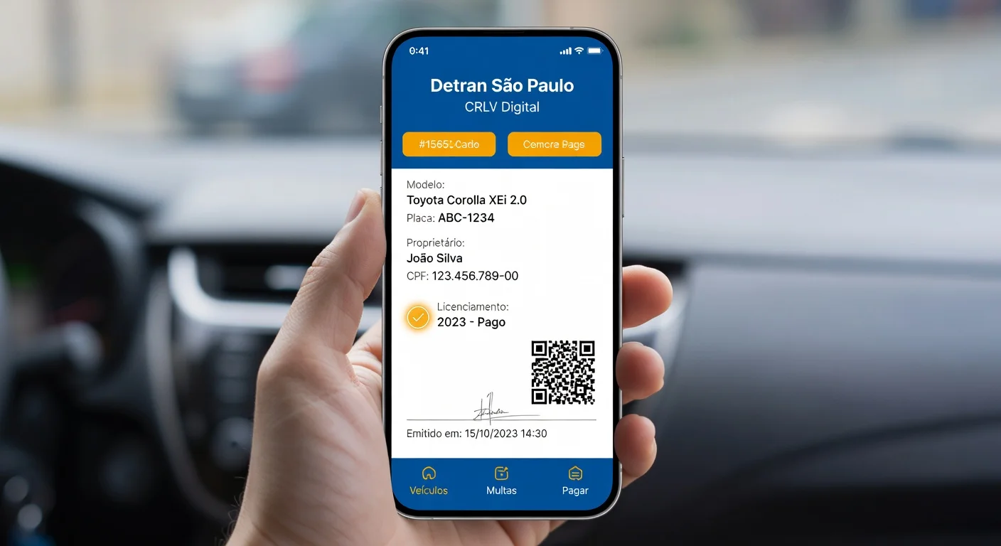 CRLV Digital SP: Como Emitir pelo App Detran em 2026