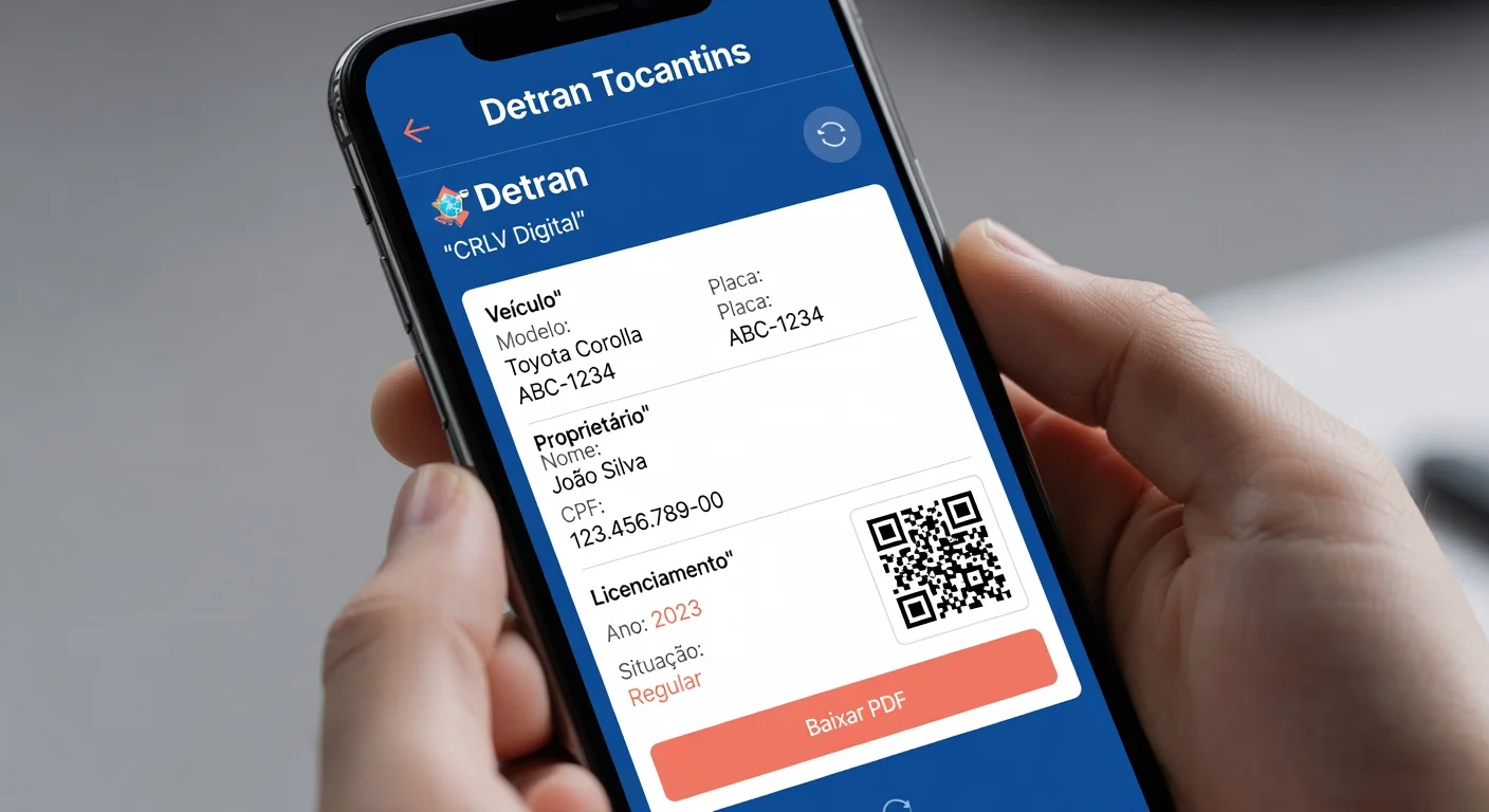CRLV Digital TO: Como Emitir pelo App Detran em 2026