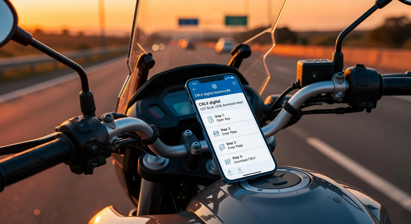 CRLV Digital da Moto 2026: Como Baixar pelo App CDT