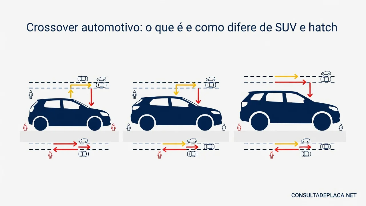 Crossover automotivo: o que é e como difere de SUV e hatch