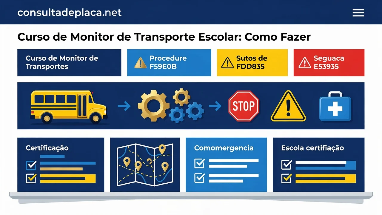 Curso de Monitor de Transporte Escolar: Como Fazer
