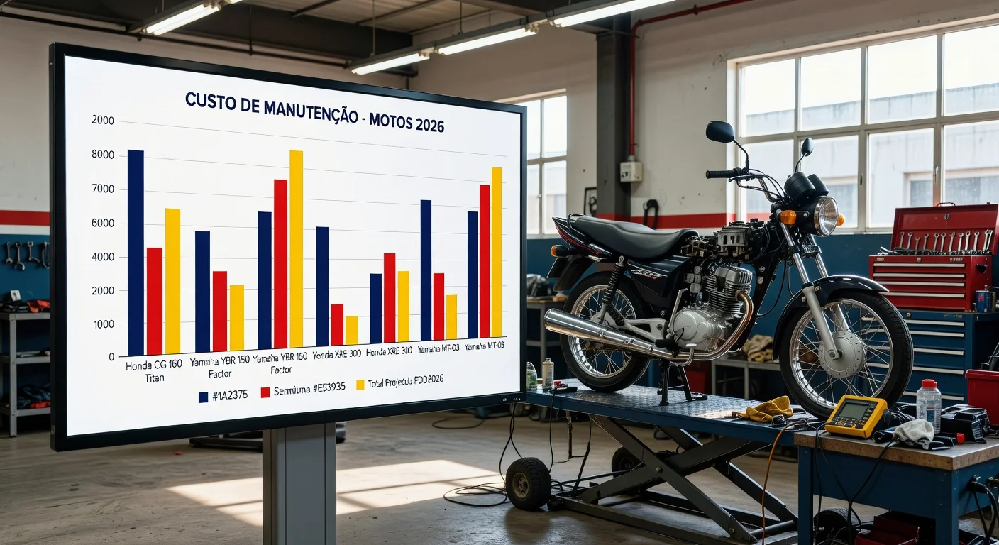 Custo de Manutenção de Moto por Ano em 2026: Comparativo