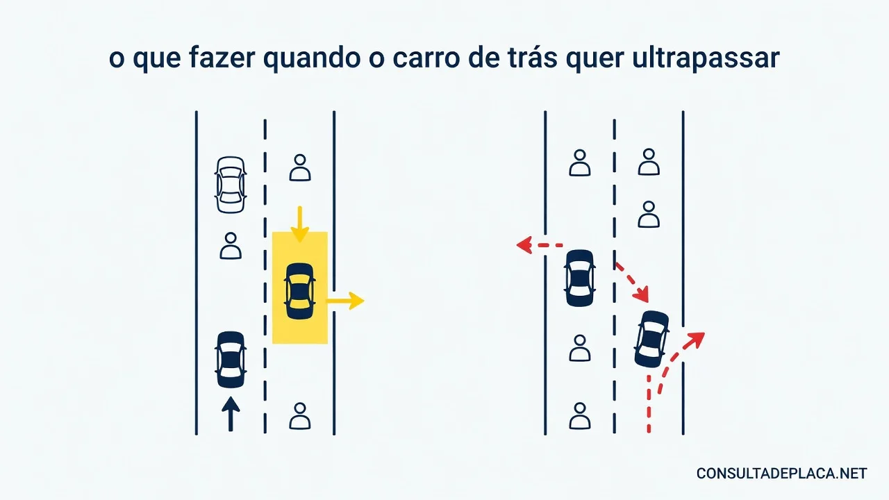 Artigo 30 do CTB: o que fazer quando o carro de trás quer ultrapassar